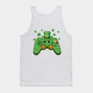 Irish Video Game Controller St Patrick Day Gamer Boys Girls Tank Top